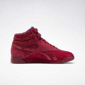 Reebok Freestyle Hi Turnschuhe Damen - Rot/Lila - DE 279-OFJ